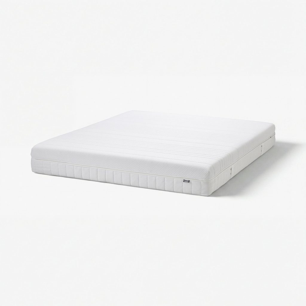 IKEA ÅNNELAND, colchão híbrido branco, fotografia do produto em fundo branco