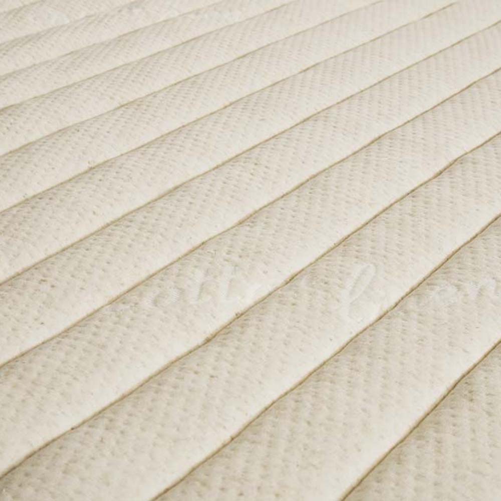 Bestbed Topper Nature Latex, pormenor do tecido de algodão e linho acolchoado