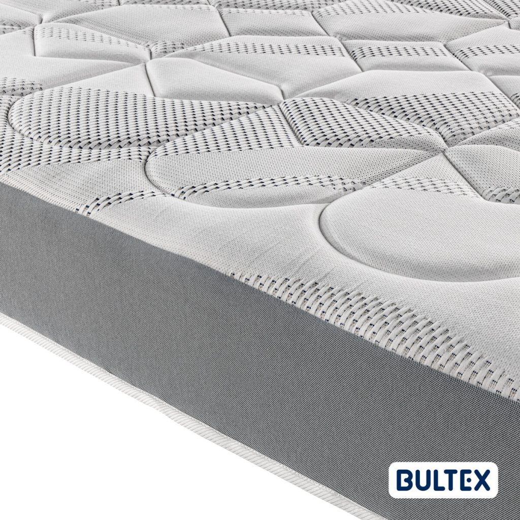 Colchão Bultex Clark – canto com o tampo acolchoado e a lateral