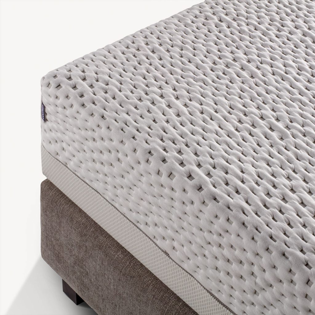 Colchão Colunex Next 26, canto com a capa 3D em relevo