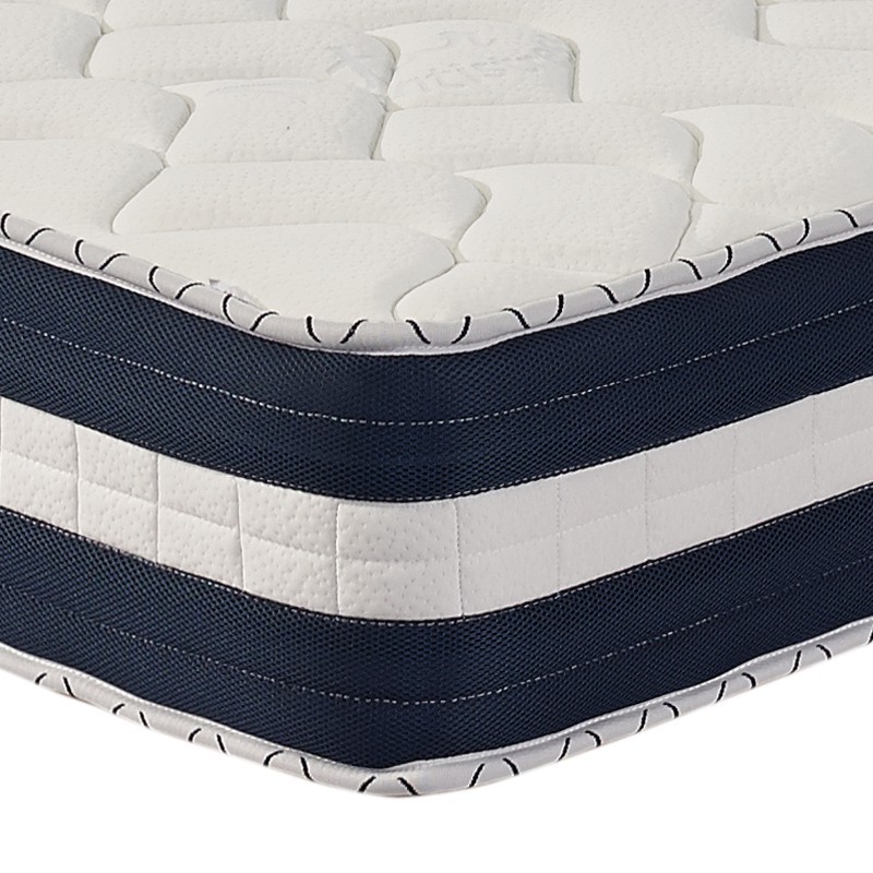Colchão Ergoflex Dual Health, pormenor da lateral e do acolchoado