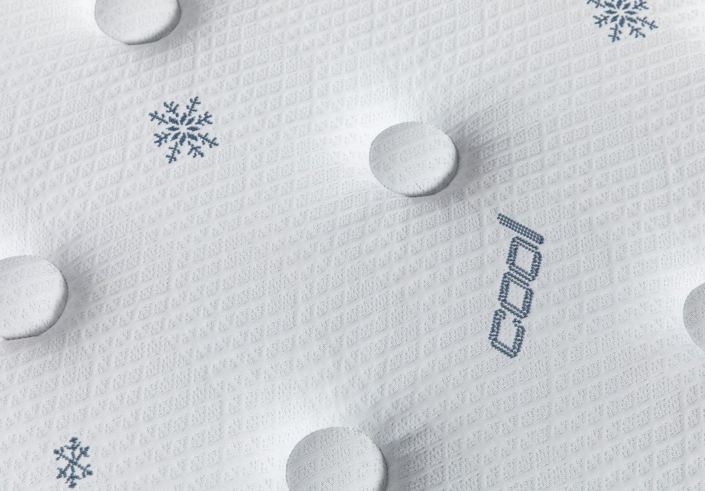 Colchão Molaflex Fresh Cool Multielástic, pormenor do tecido e do acolchoado