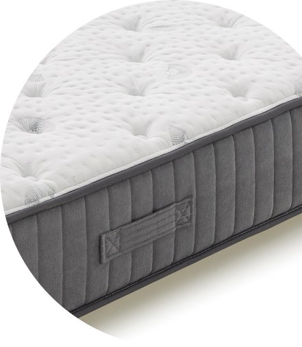 Colchão Molaflex zZ3 Soft Pocket Sense, pormenor do tecido e do acolchoado