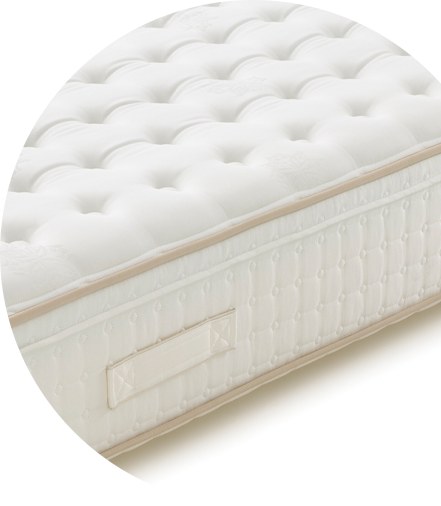 Colchão Molaflex zZ5 Firm Multielástic, pormenor do tecido e do acolchoado