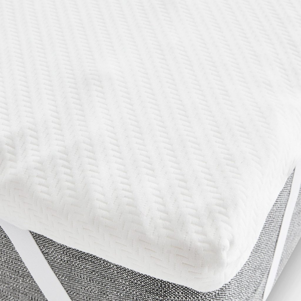 Pikolin Sendai Topper, pormenor da capa de jacquard e da espessura